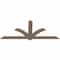 Ekena Millwork Redmond Smooth Timber Gable Bracket, Douglas Fir, 84"W x 35"H x 1 1/2"D x 5 1/2"F, 10/12 Pitch GBW084X35X0206RED00SDF - alternate 3